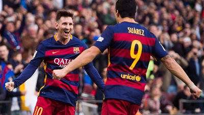 سواريز وميسي يقودان هجوم برشلونة أمام مان سيتي بـ«دوري الأبطال»