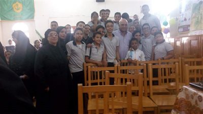 بالصور.. «الراعي الصالح» ببورفؤاد تكرم اللواء يسري عمارة