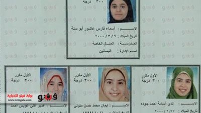 بالصور والأسماء.. أوائل إعدادية القاهرة
