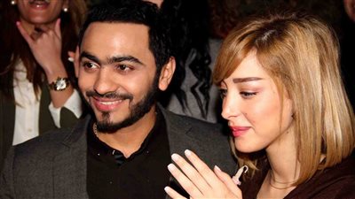 أول فيديو من عيد ميلاد زوجة تامر حسني وابنتيه