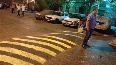 مطبات صناعية بشارع بورسعيد لتهدئة سرعة السيارات