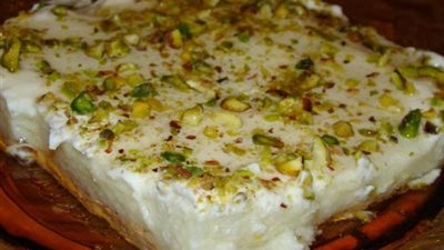 حلوى ليالي لبنان بشراب الورد من مطبخ منال العالم