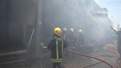 البيئة: اخماد حريق «كاوتشوك» خلف المستشفى العسكري بالدقهلية