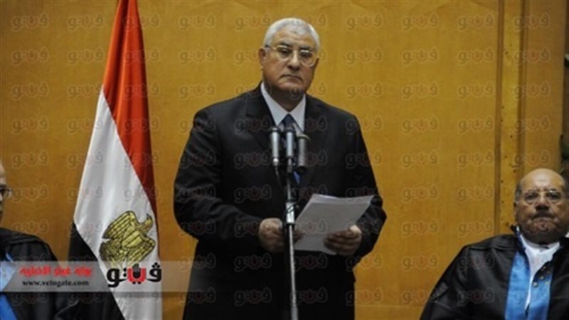 المستشار عدلي منصور،