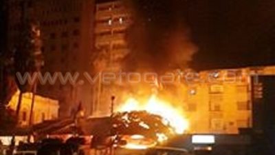 أول صور من موقع حريق أسواق «تحيا مصر» بالمحلة
