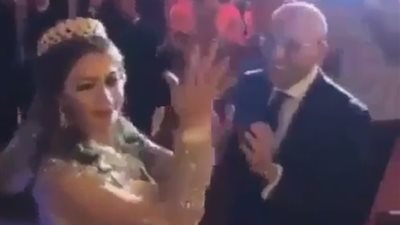 بالفيديو.. أول لقطات من حفل زفاف المطربة جنات