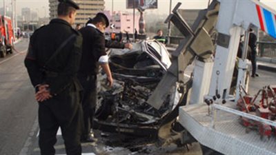 إصابة سائق ومجندين في حادث على كوبري جرجا بسوهاج