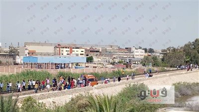 مصرع شاب صدمه قطار في بورسعيد