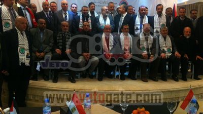 بالصور.. دعوة رجال الأعمال الفلسطينيين للوفد المصرى على العشاء