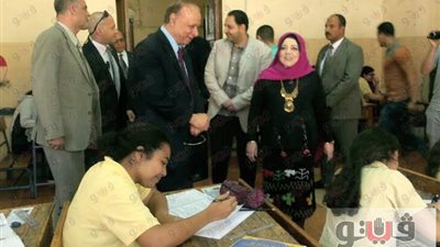 محافظ القاهرة يتفقد سير امتحانات الشهادة الإعدادية