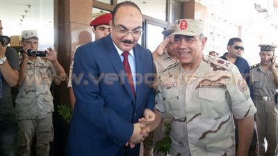 بالصور.. محافظ القليوبية يستقبل قائد المنطقة العسكرية بشبرا
