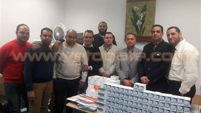 بالصور.. إحباط محاولة تهريب مستلزمات طبية بمطار برج العرب