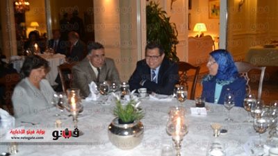 بالصور.. حفلة عشاء على شرف وزيرة القوى العاملة والهجرة في 