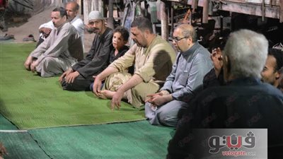 بالصور.. حلقة ذكر بمقام الشيخ الرفاعي داخل نادي الصيد