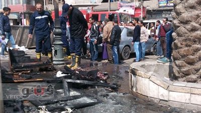 بالصور.. السيطرة على حريق بسبب انفجار اسطوانة غاز في الشرقية