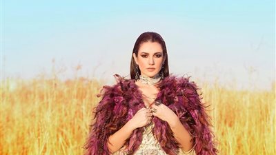 «درة» وسط المناظر الطبيعية بالفيوم في أحدث جلسة تصوير