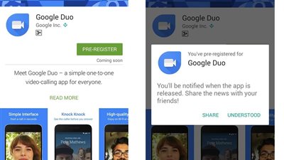 تطبيق DUO من جوجل غير متاح للتحميل على الهواتف الذكية