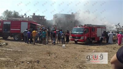 السيطرة على حريق شب بـ8 قراريط قمح في ميت غمر