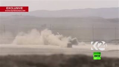 بالفيديو.. تدمير مفخخة لـ«داعش» بالموصل على يد مقاتلين أكراد