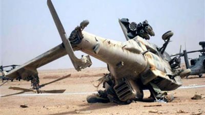 إصابة مروحية عراقية خلال إغارتها على داعش في نينوى