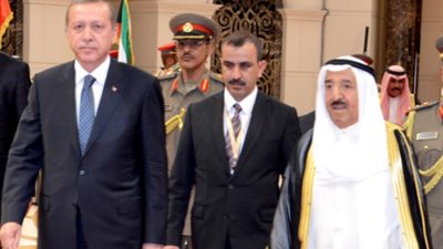 أمير الكويت يستقبل أردوغان