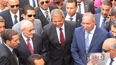 بالصور.. وزير الرياضة يفتتح حمام سباحة الاتحاد السكندري