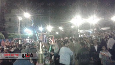 بالصور.. «كفر الشيخ» تحتفل بفوز السيسي بـ«الطفطف» والألعاب النارية