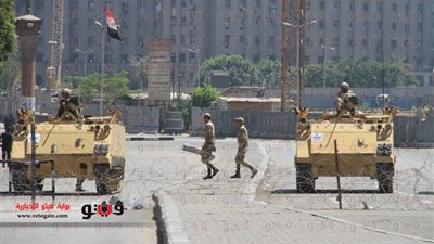 بالصور... قوات الجيش تغلق ميدان التحرير أمام السيارات