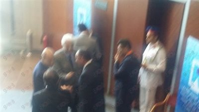 بالصور.. وصول وزيري التربية والتعليم والاتصالات قاعة مؤتمر الشباب