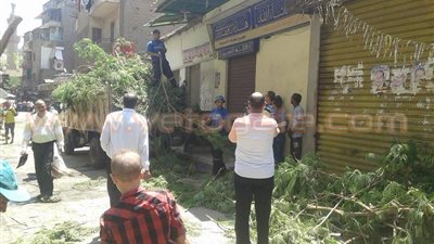 بالصور.. حملة لرفع الإشغالات بمحيط مستشفى أحمد ماهر