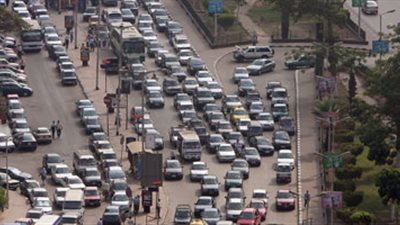 كثافات مرورية في شارع يوسف عباس بمدينة نصر بسبب سقوط شجرة