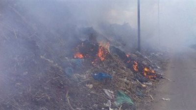 السيطرة على حريق بطريق عبدالمنعم رياض في الشرقية