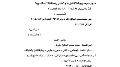 إشهار جمعية 