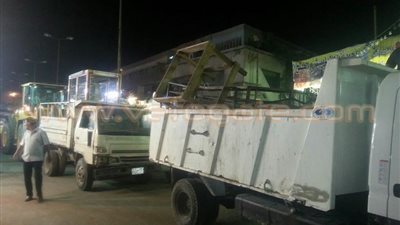 حملة لتطهير شارعي العامل الأول ومحمد حجازي بإمبابة من الإشغالات