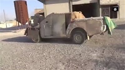 بالفيديو.. داعشي يرقص ويقفز فرحا بعد اختياره الجهادي القادم