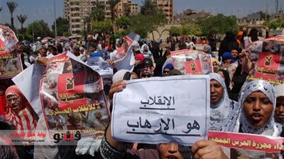 انضمام أهالي قتلى رابعة إلى مسيرات شبرا الخيمة بمسطرد