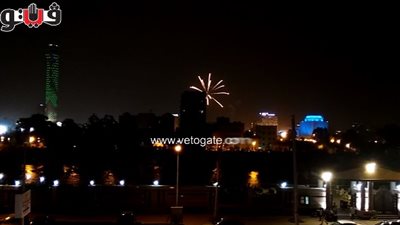 بالفيديو.. إطلاق الألعاب النارية بـ«التحرير»احتفالا بالملك سلمان