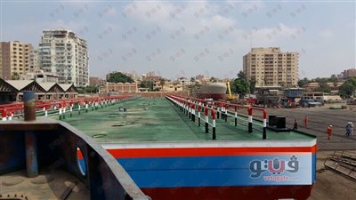 بالصور.. تدشين ثالث أجزاء كوبري الإسماعيلية العائم