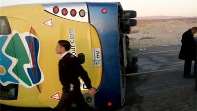 وفاة لاعبة سموحة بحادث انقلاب أتوبيس كلية الصيدلة