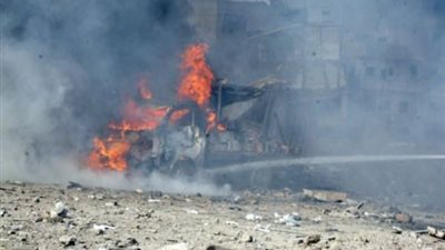 انفجار قنبلتين في شاحنة للحماية المدنية بـ