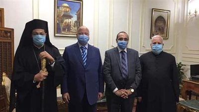 الأنبا باخوم يزور محافظ القاهرة لتقديم تهنئة الكاثوليك بعيد الأضحى