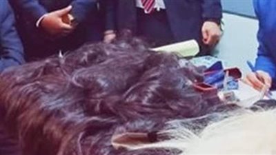 ضبط ١٥٢ كيلو شعر مستعار بحوزة راكب بمطار القاهرة