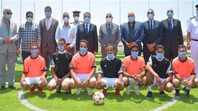 محافظ جنوب سيناء يفتتح ملعبا خماسيا بنادي الشرطة بطور سيناء