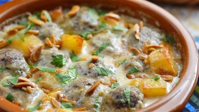 طريقة عمل صينية الكفتة بالطحينة من مطبخ الشيف آسيا