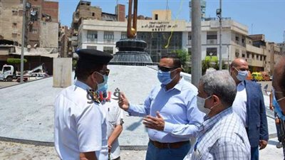 بدء بناء جراج بميدان حسانين بالمنصورة | صور