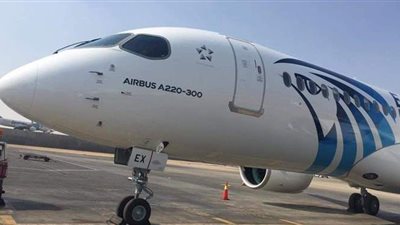 مصر للطيران تتسلم الطائرة العاشرة من طراز إيرباص A220-300