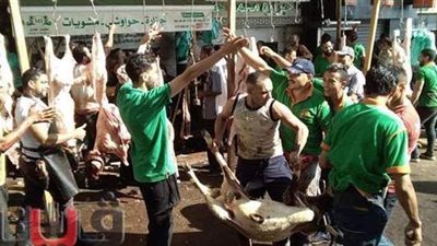 ذبح الأضاحي على أنغام المهرجانات في الإسكندرية | صور