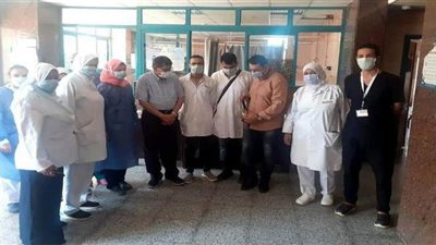 مدير  التأمين الصحي بالقليوبية يتفقد مستشفي النيل بشبرا الخيمة