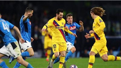 كورونا تثير قلق نابولي قبل لقاء برشلونة