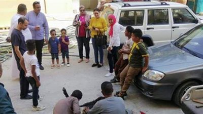 الفريق الطبى بمستشفى الأقصر العام للعزل الصحى  يذبح خروفا